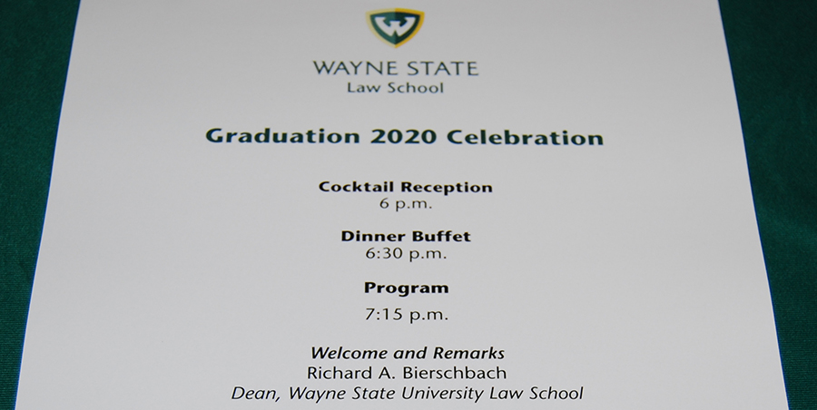 Wayne Law School invitation