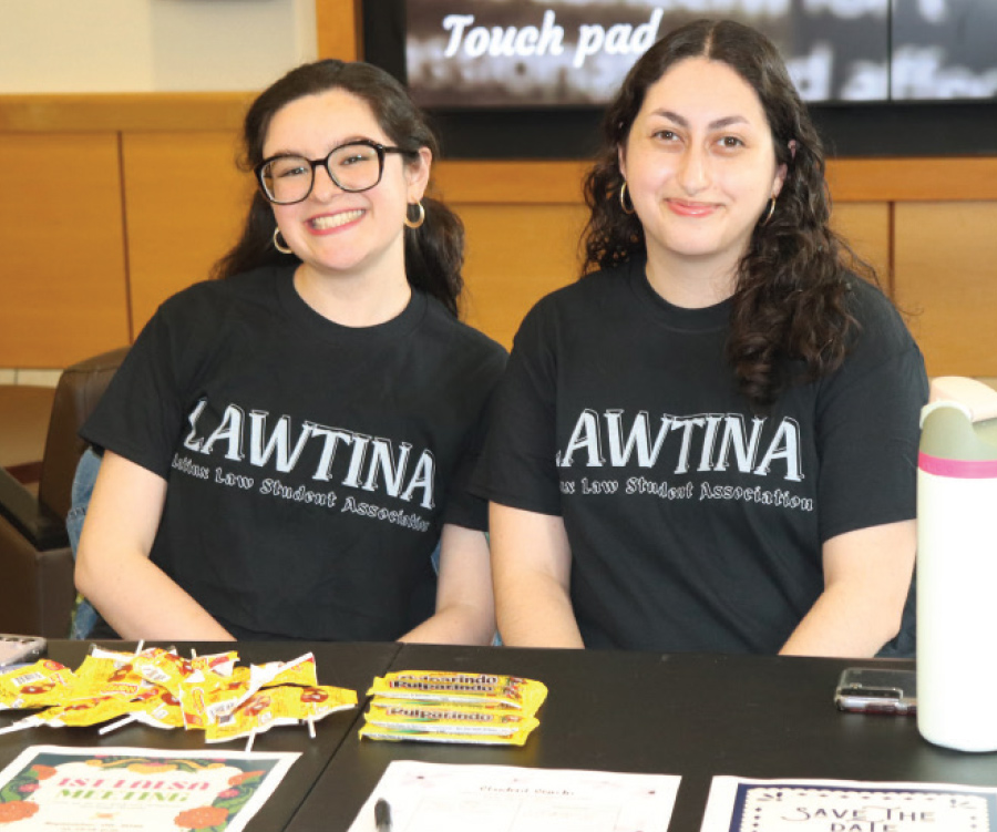 two orientation volunteers